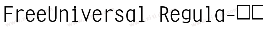 FreeUniversal Regula字体转换